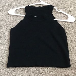 Black crop top